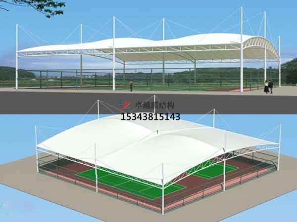 漳州市篮球场膜结构罩棚【设计施工】