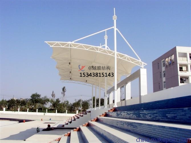 潢川体育公园膜结构【看台雨棚】门球场案例